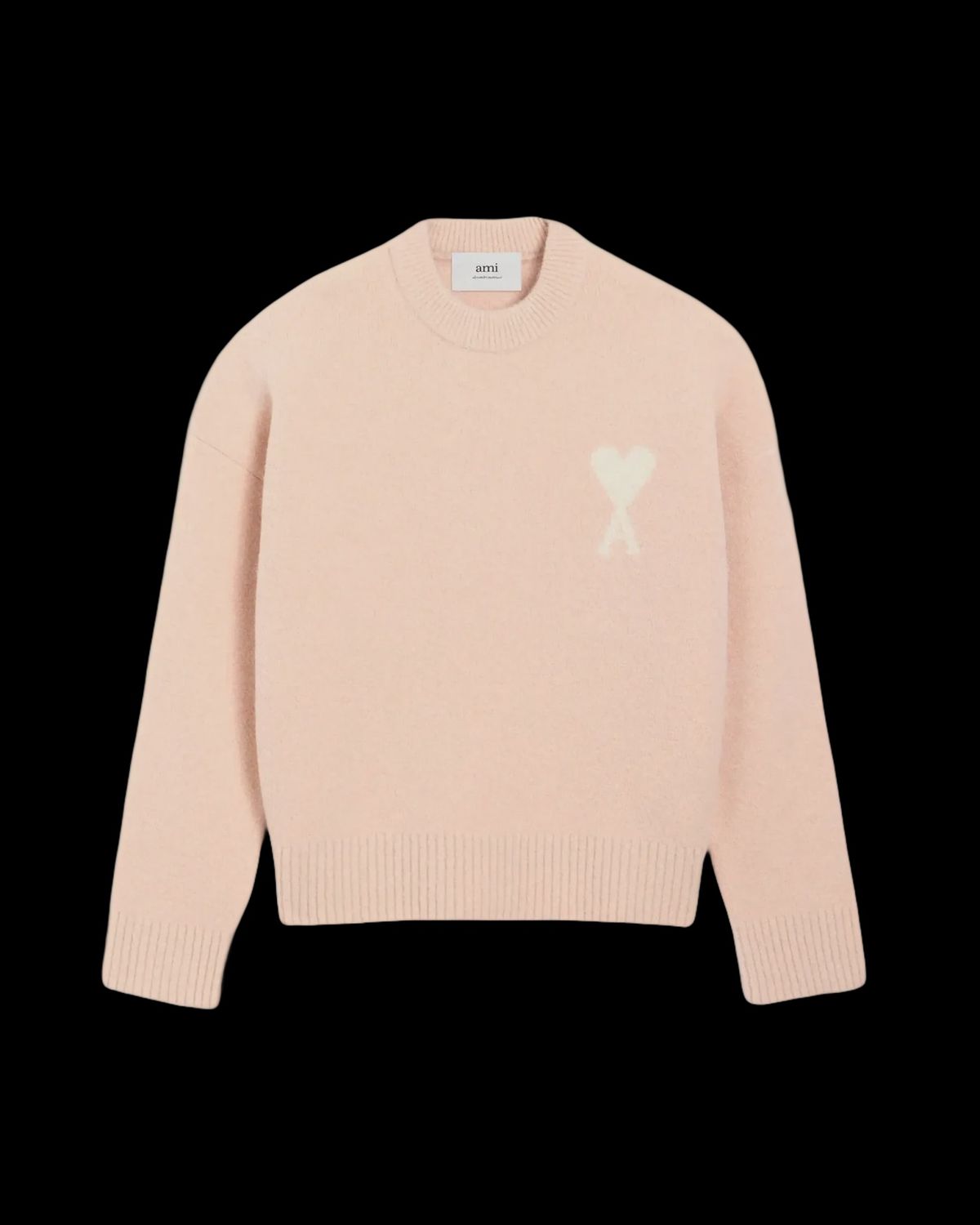 Alpaca Ami De Coeur Crewneck Sweater, Colour: POWDER, Size: SMALL