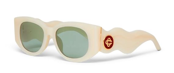 CREAM THE MEMPHIS SUNGLASSES, Colour: CREAM/YELLOW GOLD