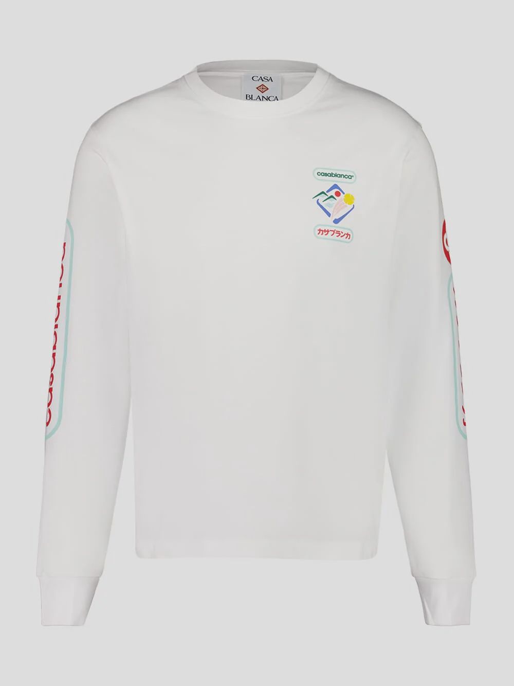 FUJI DREAM SCREEN PRINTED LONG SLEEVE T SHIRT, Colour: WHITE JERSEY, Size: XS