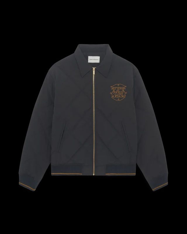 LA VESTE SLOGAN TRESSES, Colour: BLACK, Size: SMALL