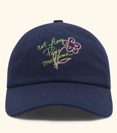 LA CASQUETTE SLOGAN ESQUISSE, Colour: BLACK