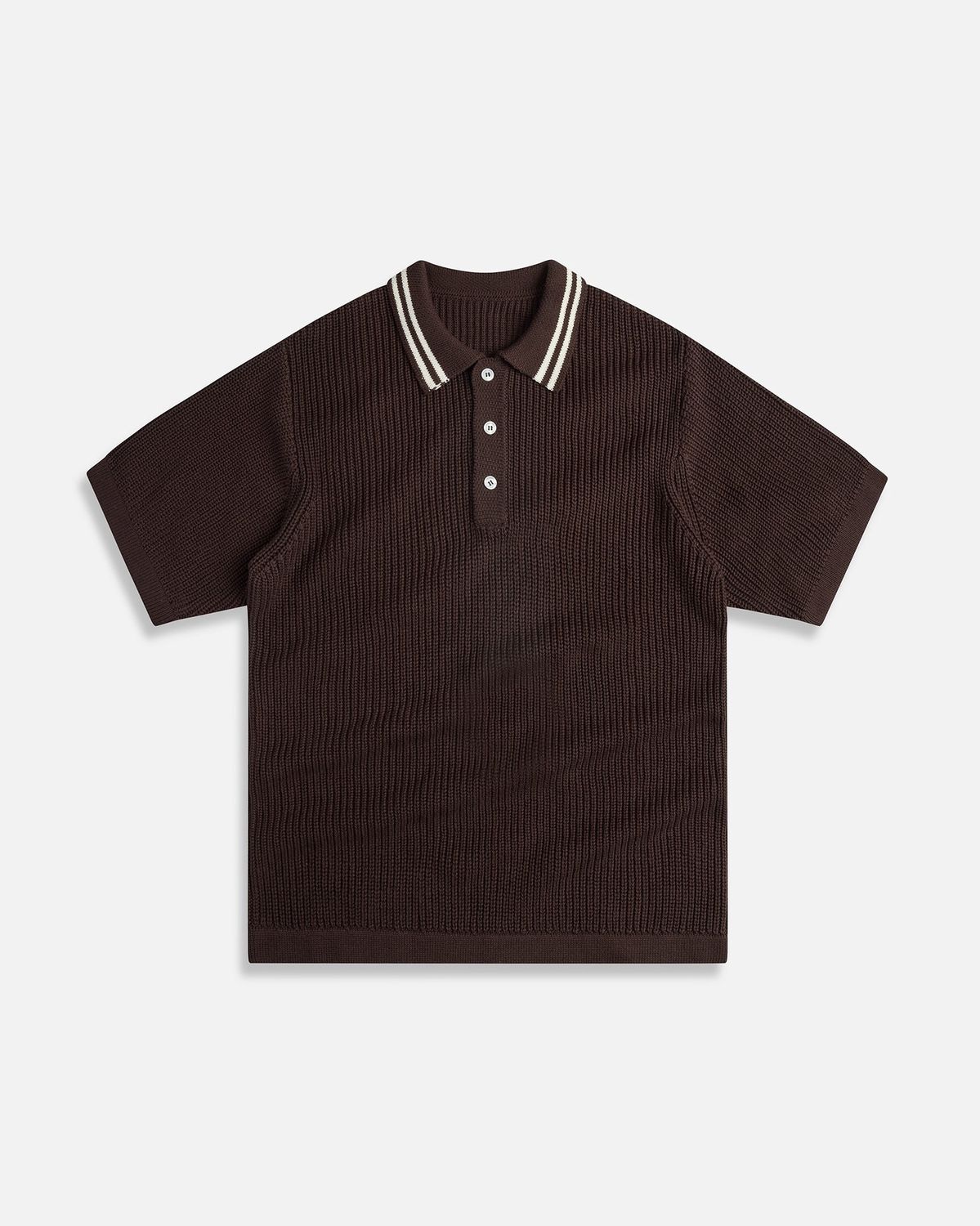 English Rib Short Sleeve Polo, Size: SMALL