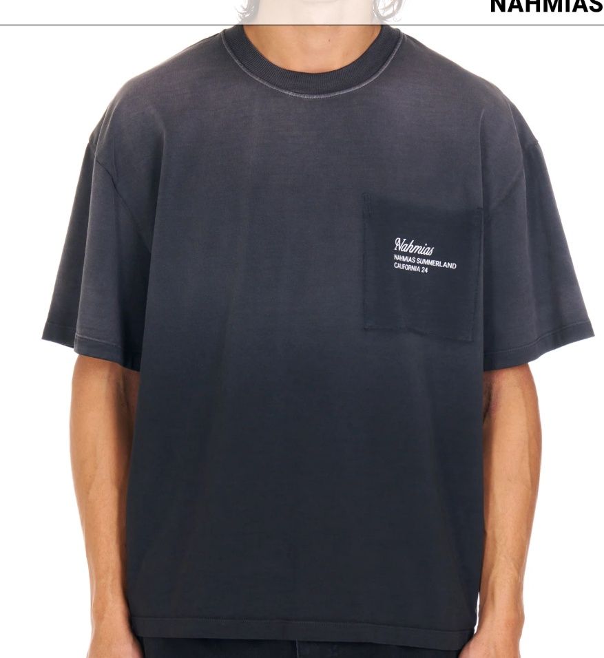 POSTAL BOXY DISTRESSED T SHIRT, Colour: WORN BLACK, Size: XS