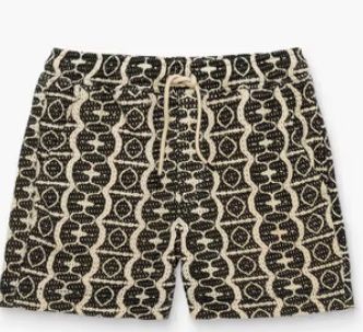 HYPNOTISE NET SHORTS, Colour: BLACK/CREAM, Size: SMALL