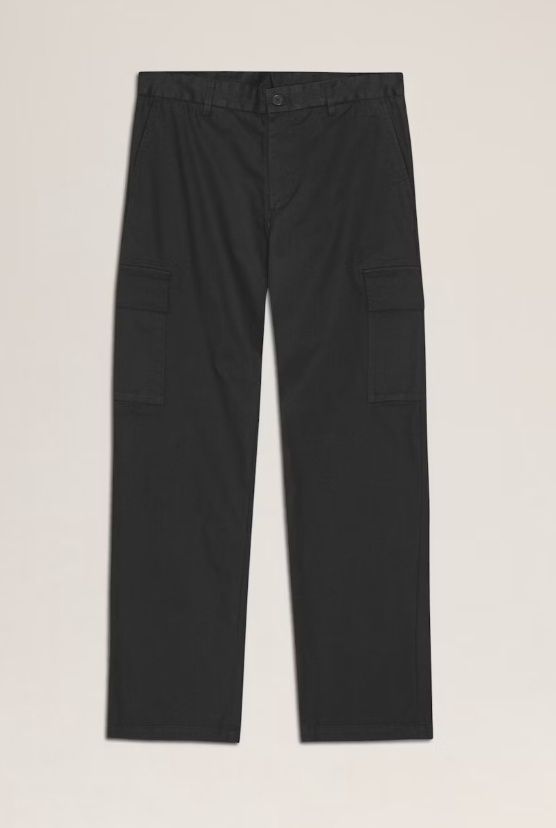 Mylo Relaxed Cargo Pant, Colour: Black, Size: 30x30