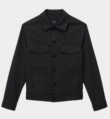 River Twill Jacket, Colour: BLACK, Size: Small