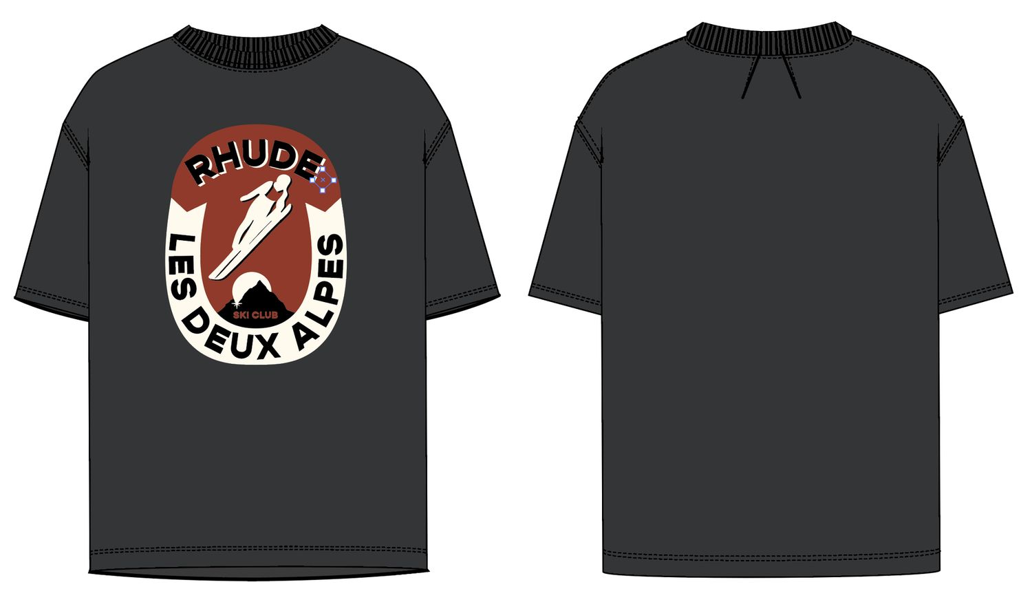 Les Deux Alpes Tee, Colour: Vintage Black, Size: Small