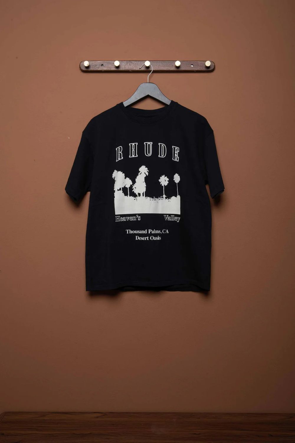 THOUSAND PALMS TEE, Colour: VTG BLK/WHITE, Size: XS