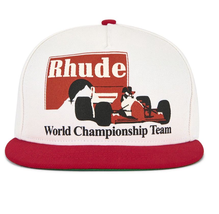 TROPHY RACING HAT, Colour: RED/WHITE