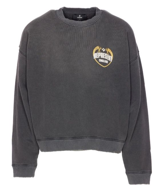 ANGEL BORDER SWEATER, Colour: STAINED BLACK, Size: SMALL