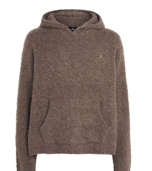 TEXTURED BORG HOODIE