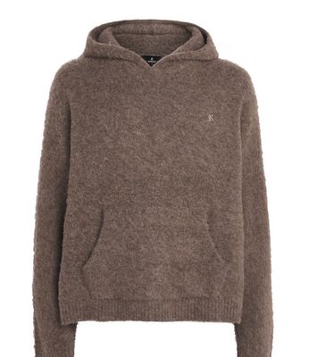 TEXTURED BORG HOODIE