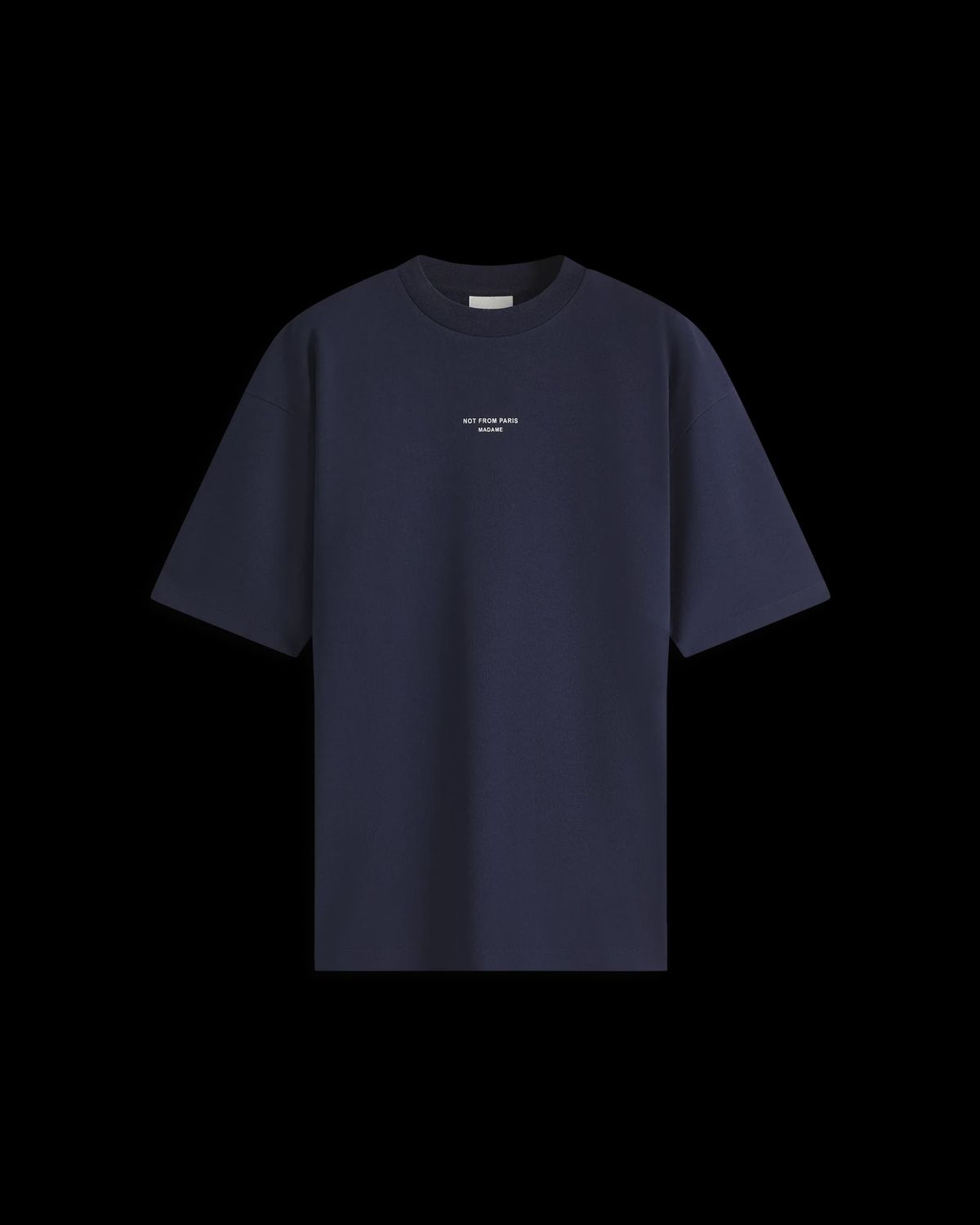Le T-Shirt Slogan Classique, Colour: NAVY, Size: XXS