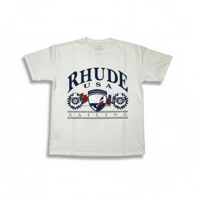 USA SAILING ICON VTG T WHT/BLK