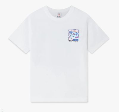 HEAT MAP LOGO SHORT SLEEVE TEE WHITE