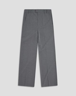 HERRINGBONE PLEATED TROUSER