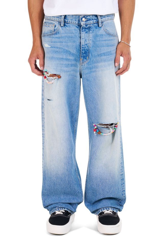 FRIENDSHIP BAGGY JEANS, Colour: LIGHT WASH, Size: 32