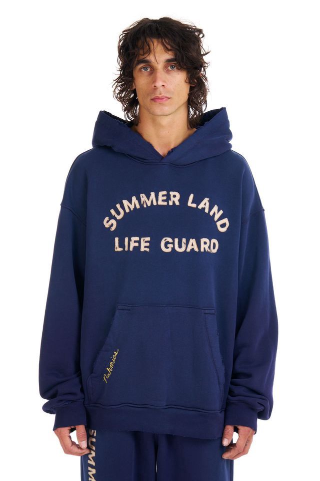 LIFE GUARD HOODIE, Colour: WORN NAVY, Size: SMALL