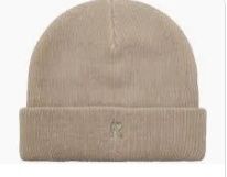 RIB KNIT BEANIE, Colour: DARK TAUPE