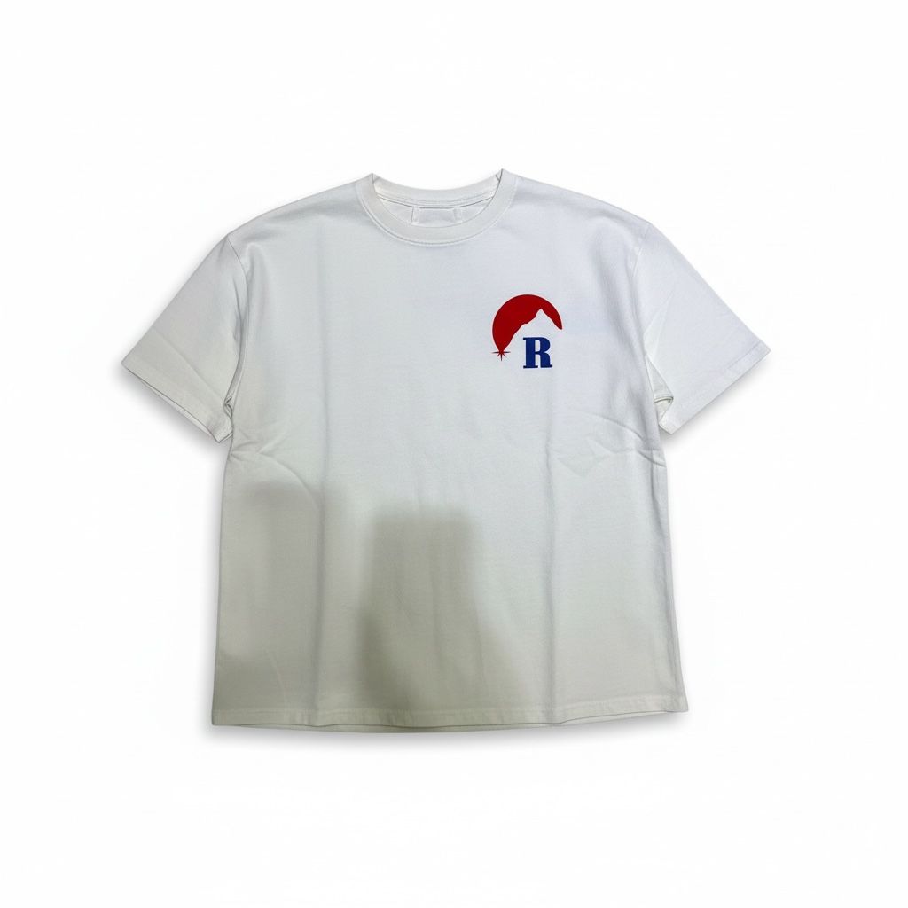 MOONLIGHT REGATTA TEE VTG WHT/RED/BLU, Colour: VTG WHT/RED/BLU, Size: SMALL