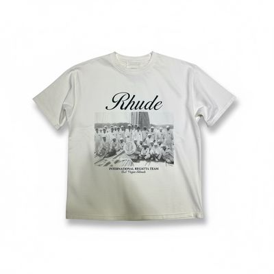 VIRGIN ISLANDS SCRIPT TEE VTG WHT/BLK/GRN