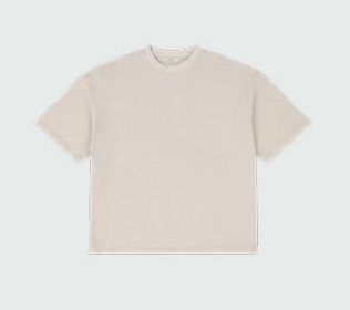 HEAVY BOXY TEE OFF WHT