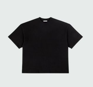 HEAVY BOXY TEE BLK