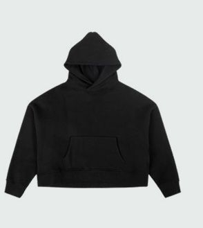 HEAVY HOOD BLK, Colour: BLACK, Size: SMALL