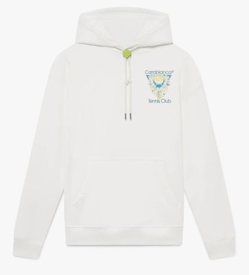 TENNIS CLUB ICON HOODED SWEATSHIRT WHT
