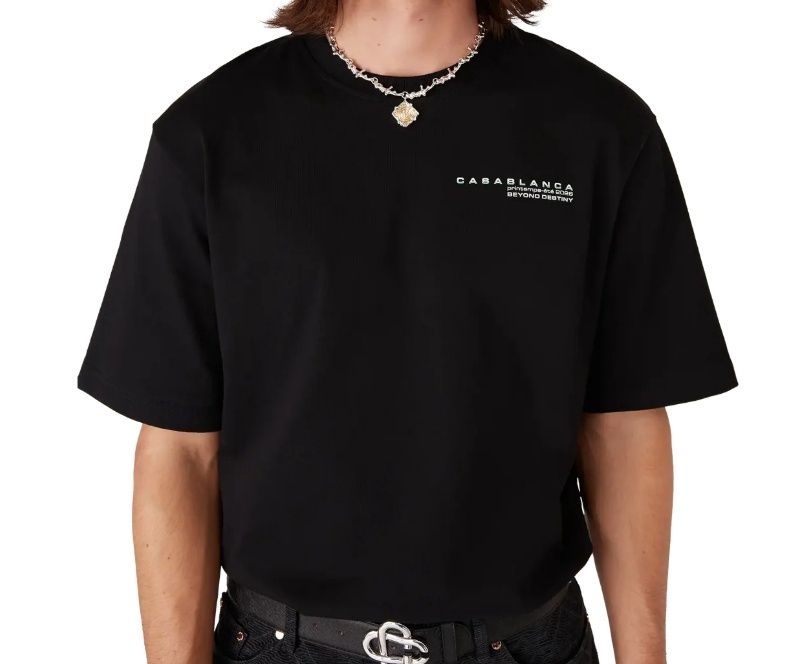 GLITCH ORCHID OVERSIZED T SHIRT BLK, Colour: BLACK, Size: XS