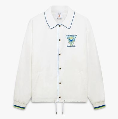 TENNIS CLUB ICON COACH JACKET WHT