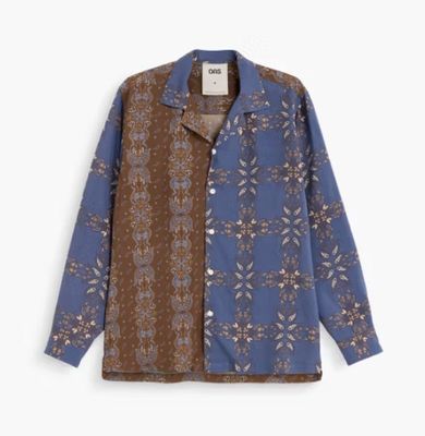 KATLA BRILLO SHIRT BLU/BRN