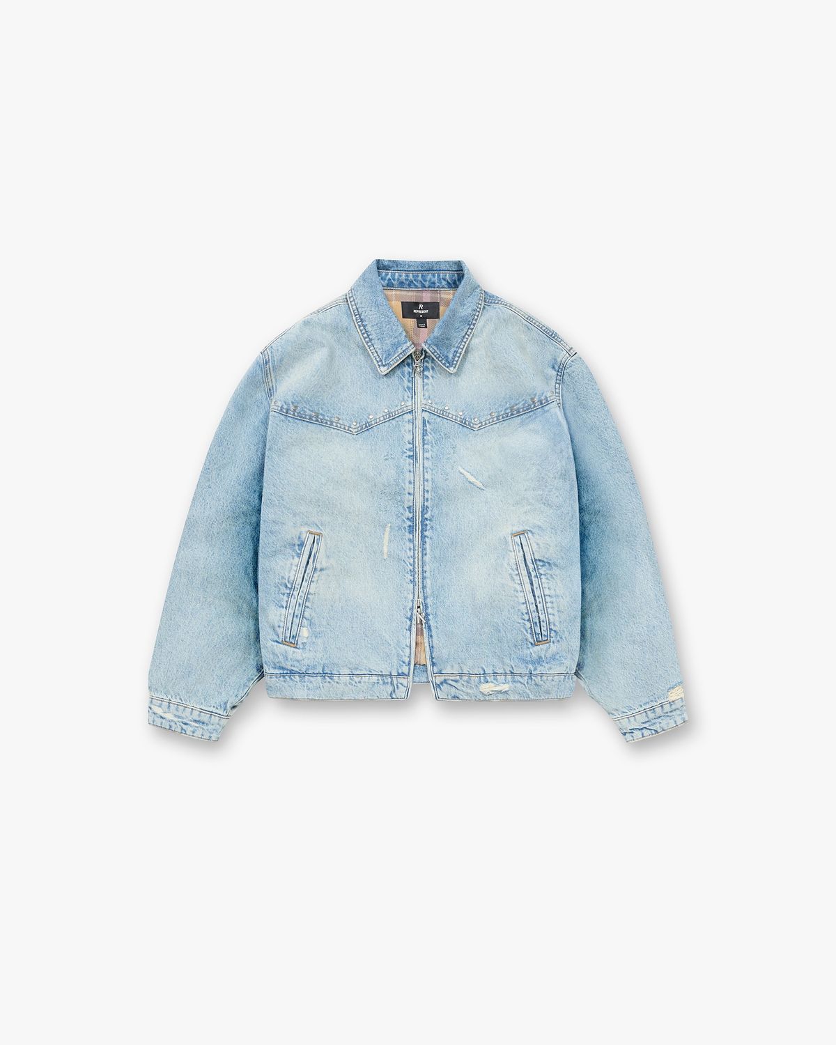 GN'R DENIM JACKET, Colour: LIGHT VINTAGE BLUE, Size: SMALL