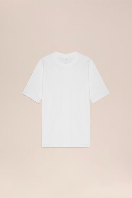 ADAM CASUAL PIMA TEE WHT, Colour: WHITE, Size: SMALL