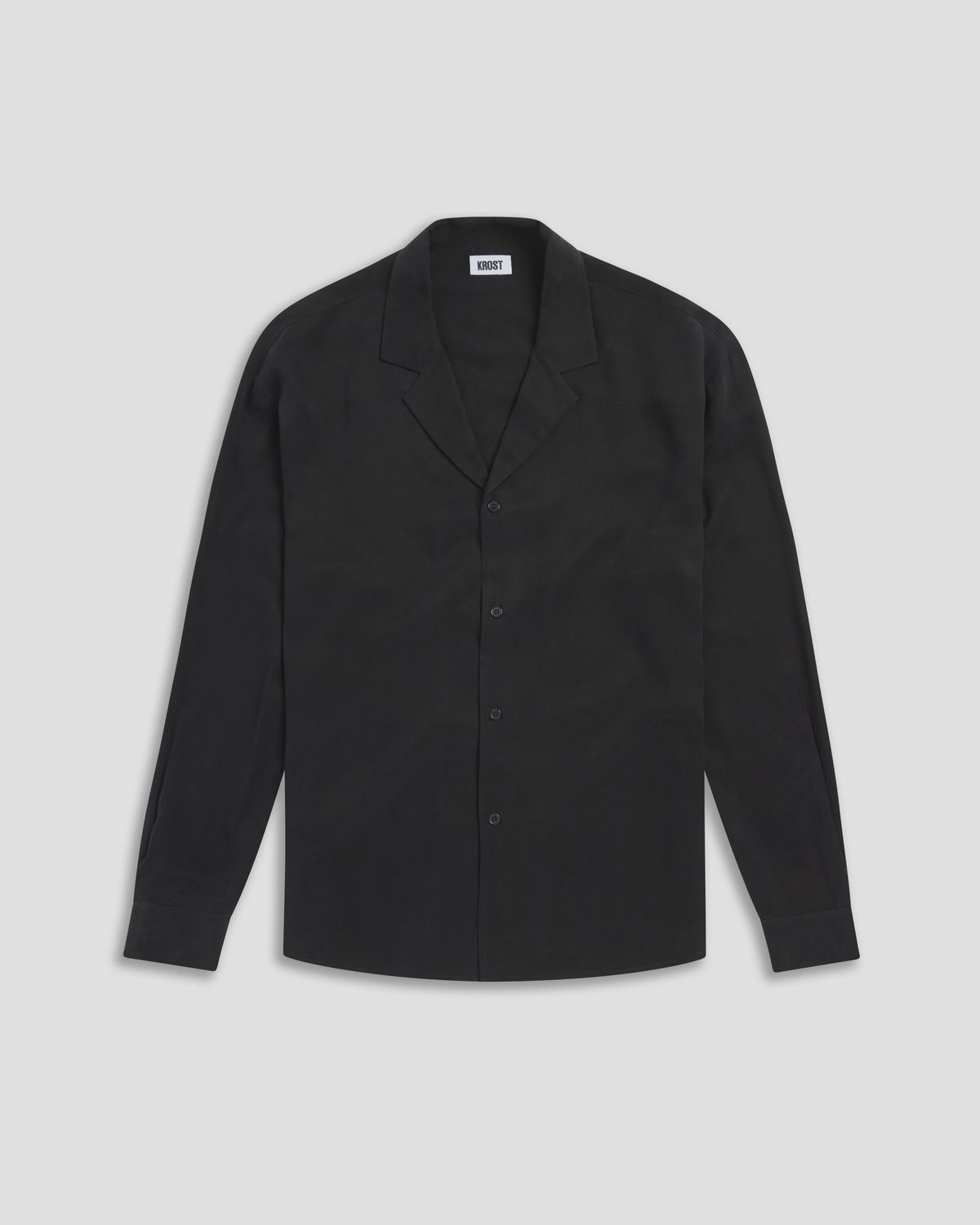 CAMP SHIRT, Colour: BLACK, Size: SMALL