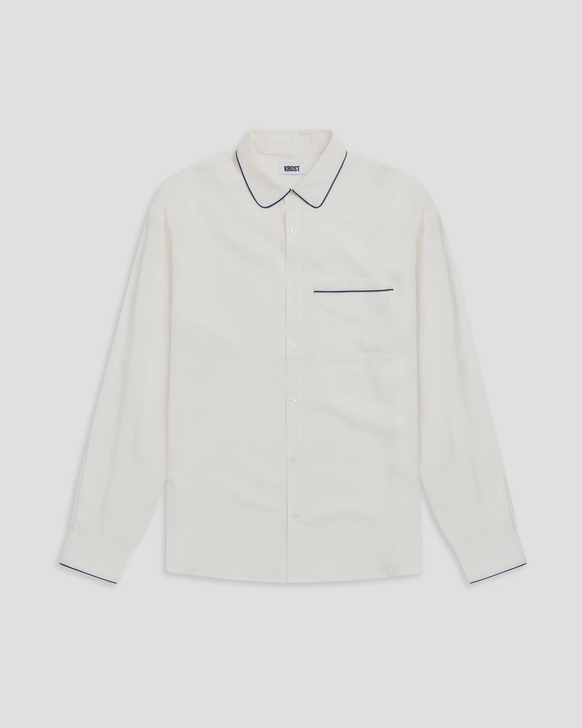 JORDAN PIPING SHIRT WHT, Colour: WHITE, Size: MEDIUM