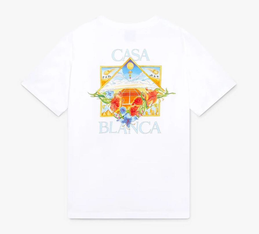 FLOWER COURT ICON CLASSIC T SHIRT, Colour: WHITE, Size: SMALL
