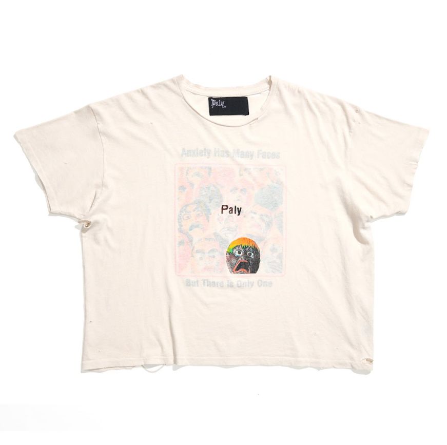 ANXIETY T SHIRT, Colour: VTG CREAM, Size: XL