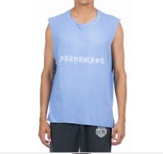 GOTHIC MUSCLE TEE LT BLU