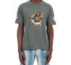 STAR GIRL T SHIRT GRN, Colour: GREEN, Size: SMALL