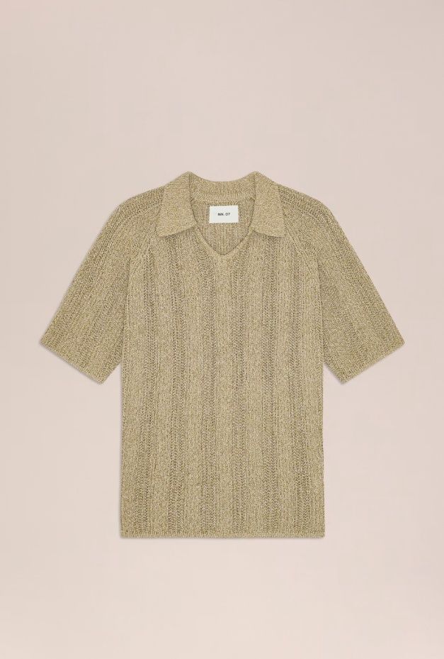 CALE V-NECK POLO, Colour: SEA SPRAY, Size: SMALL