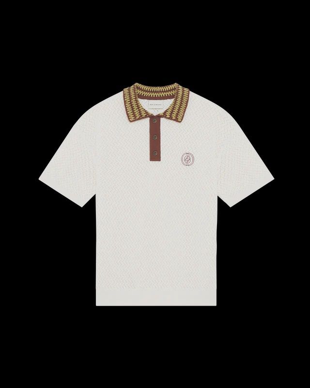 Polo Maille Ajouré D Miroir, Size: SMALL