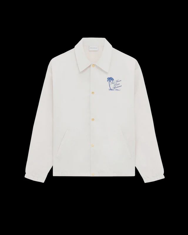 VESTE SLOGAN PALMIERS OFF WHT, Colour: OFF WHITE, Size: SMALL