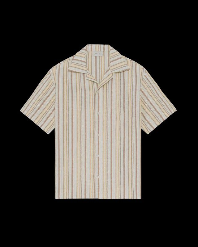 CHEMISE RAYEE COTON, Size: SMALL