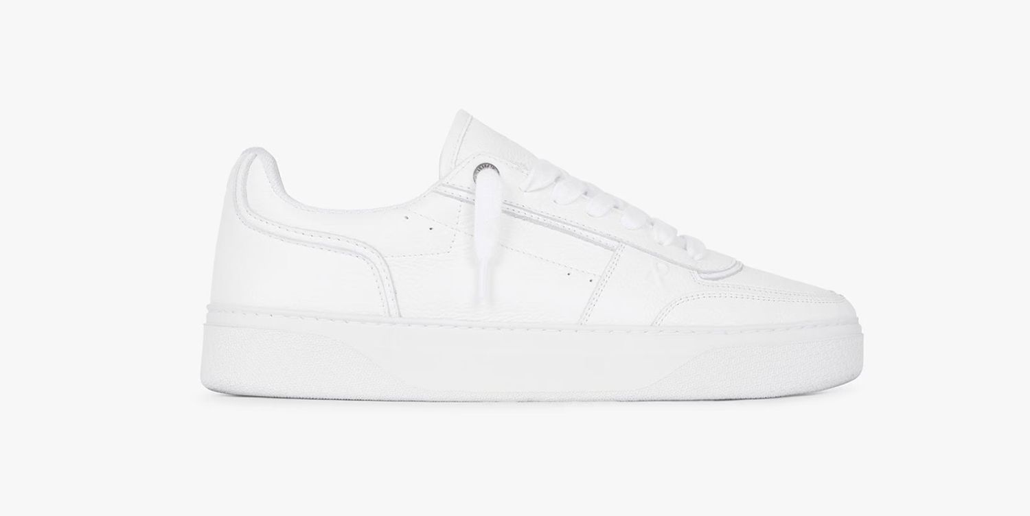 INITIAL SNEAKER FLT WHT, Colour: FLAT WHITE, Size: EU45/US12