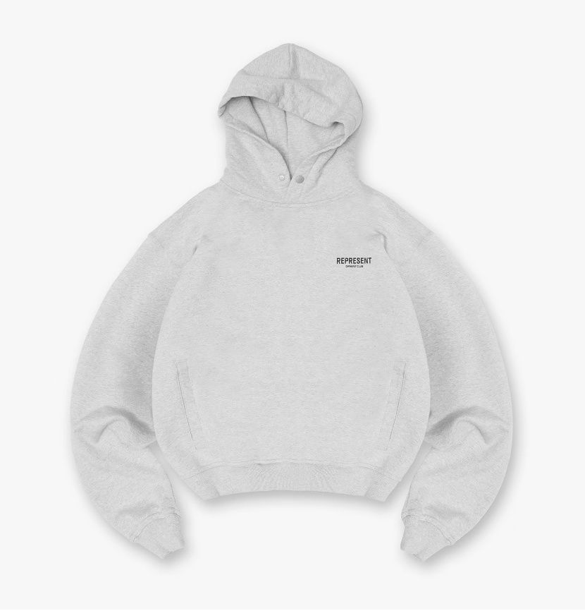 OWNERS CLUB HOODIE ASH GRY, Colour: ASH GRAY, Size: MEDIUM