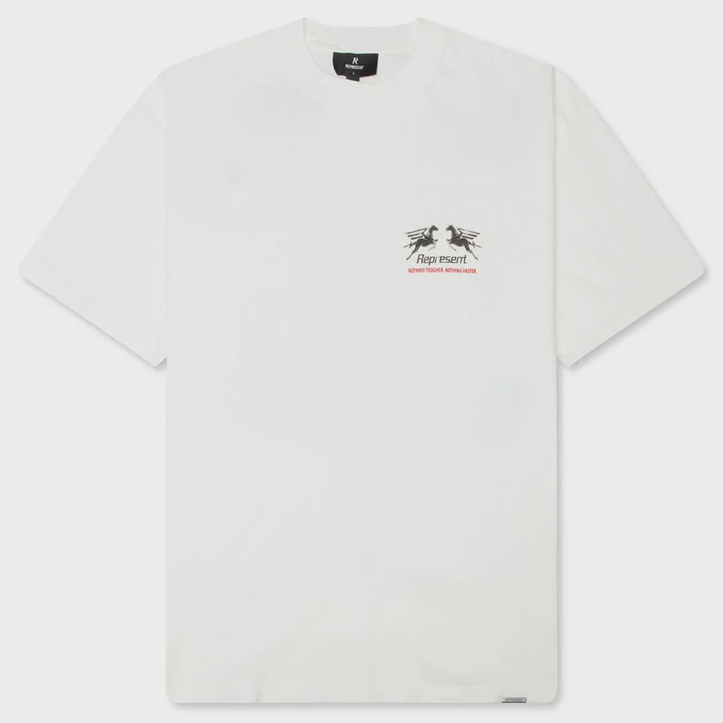 24 HOUR SERVICE T SHIRT, Colour: FLAT WHITE, Size: SMALL