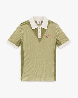 VERTICAL STRIPE POLO SHIRT