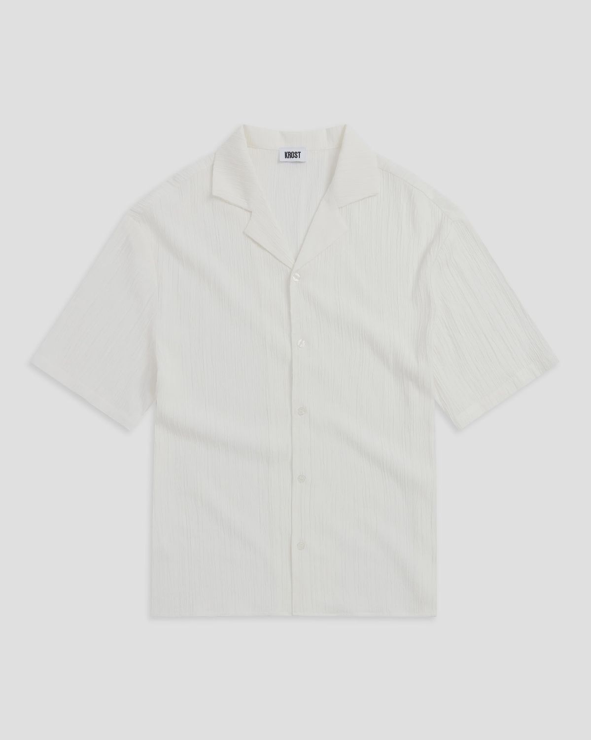 TEXTURED BOWLING SHIRT, Size: SMALL