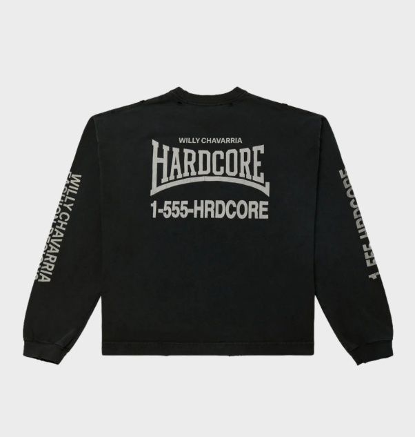 HARDCORE BUFFALO L/S TEE, Size: MEDIUM